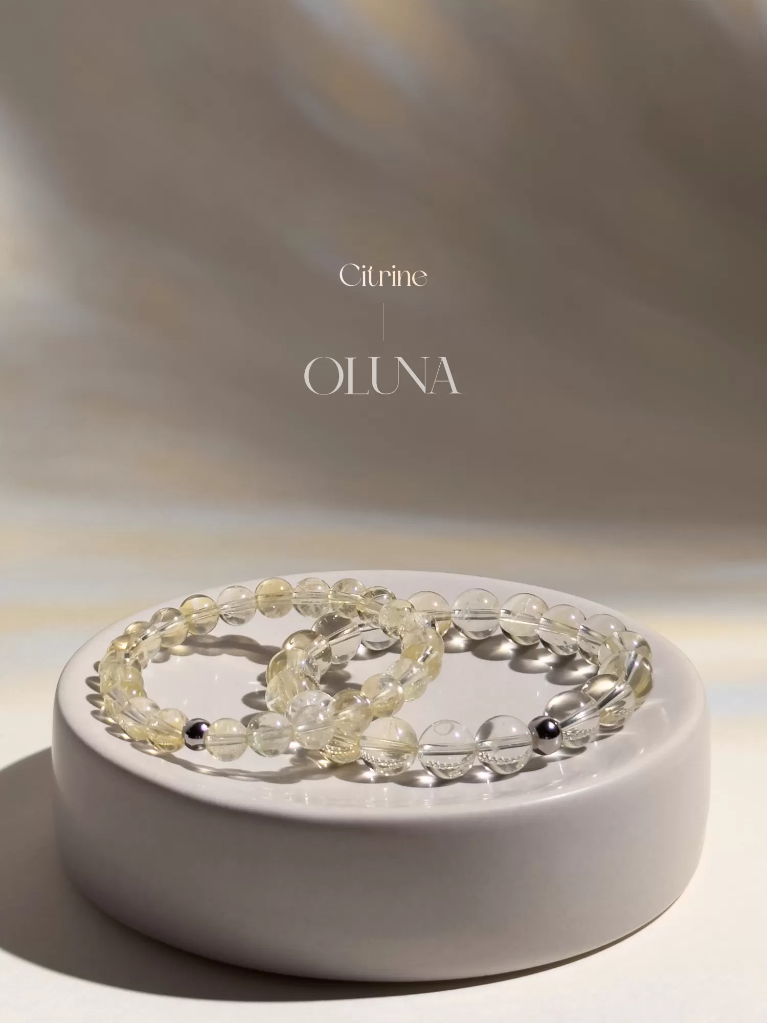 OLUNA|Bracelet Victoria - Citrine 6/8mm|Bracelets collection Victoria by OLUNA