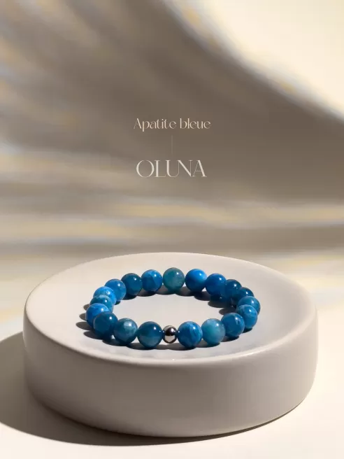 Bracelet Victoria - Apatite Bleue 6/8mm