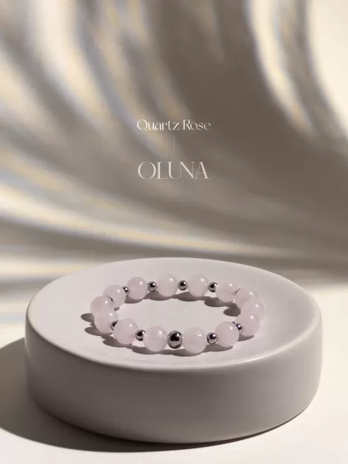 OLUNA|Boucles d'oreilles Lisa - Quartz Rose - Argent 925|Collection Lisa