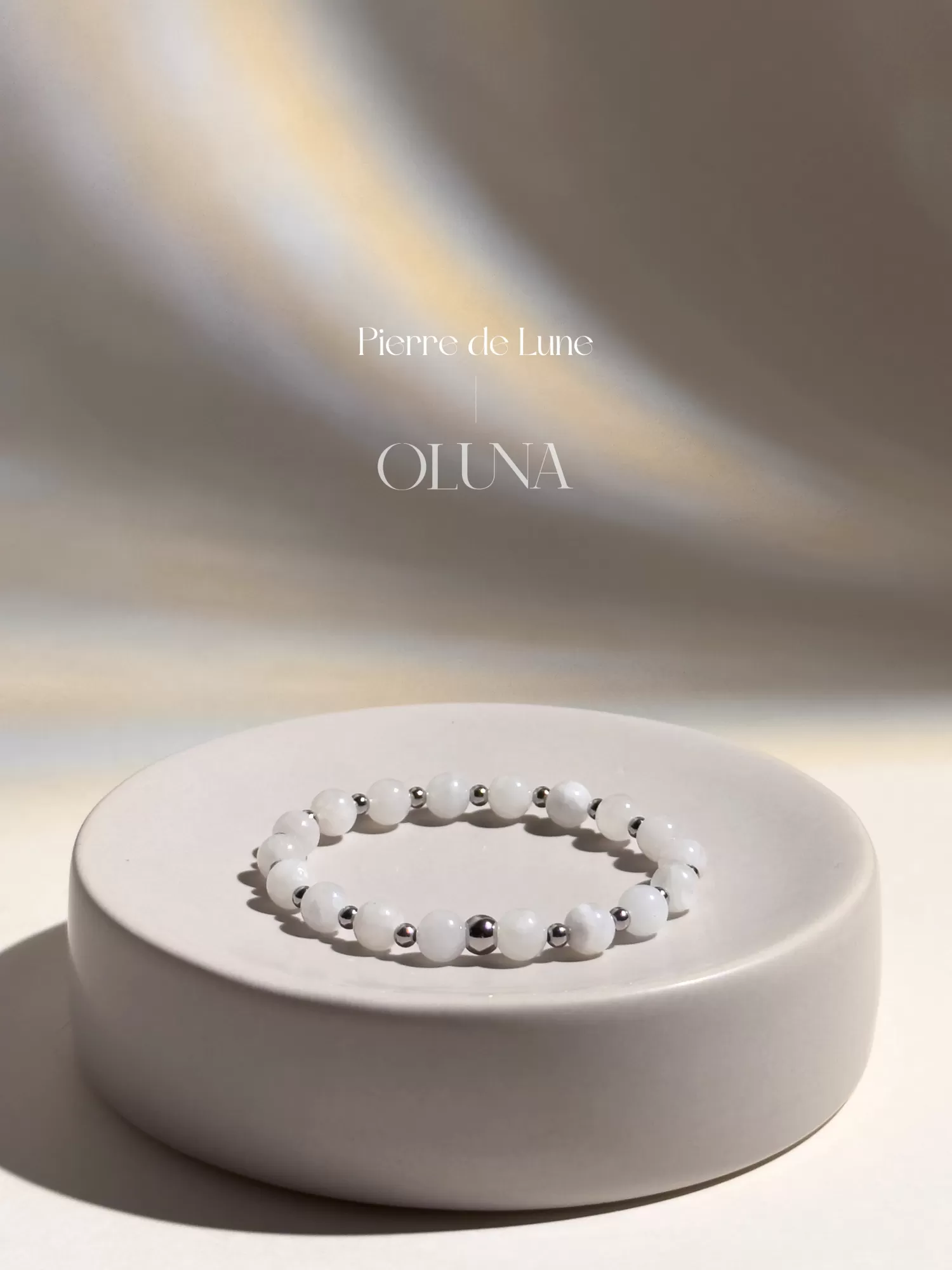 OLUNA|Bracelet Mia - Pierre de Lune 6/8mm|Bracelets collection Mia by OLUNA