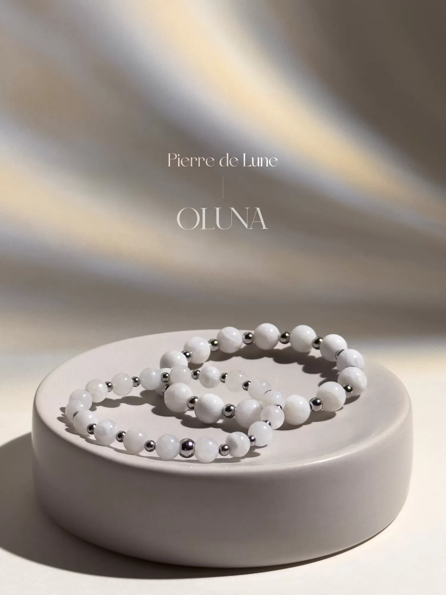 OLUNA|Bracelet Mia - Pierre de Lune 6/8mm|Bracelets collection Mia by OLUNA