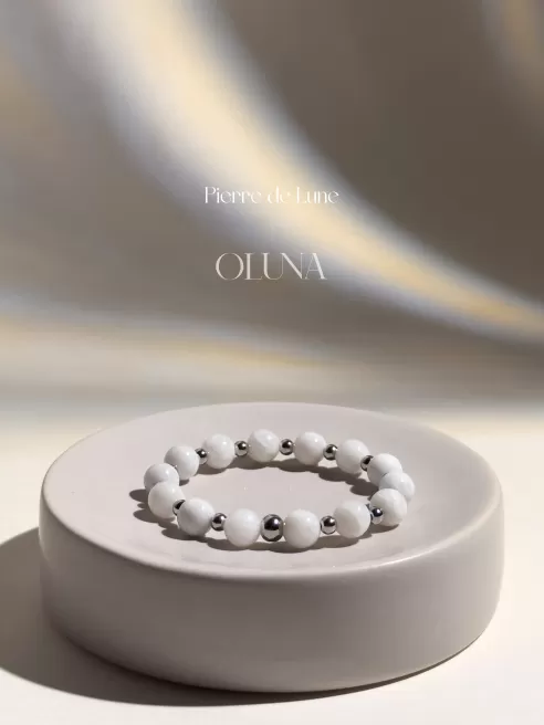 Bracelet Mia - Pierre de Lune 6/8mm