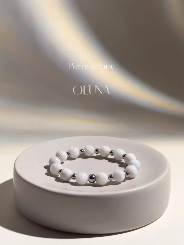 OLUNA|Bracelet Mia - Pierre de Lune 6/8mm|Bracelets collection Mia by OLUNA