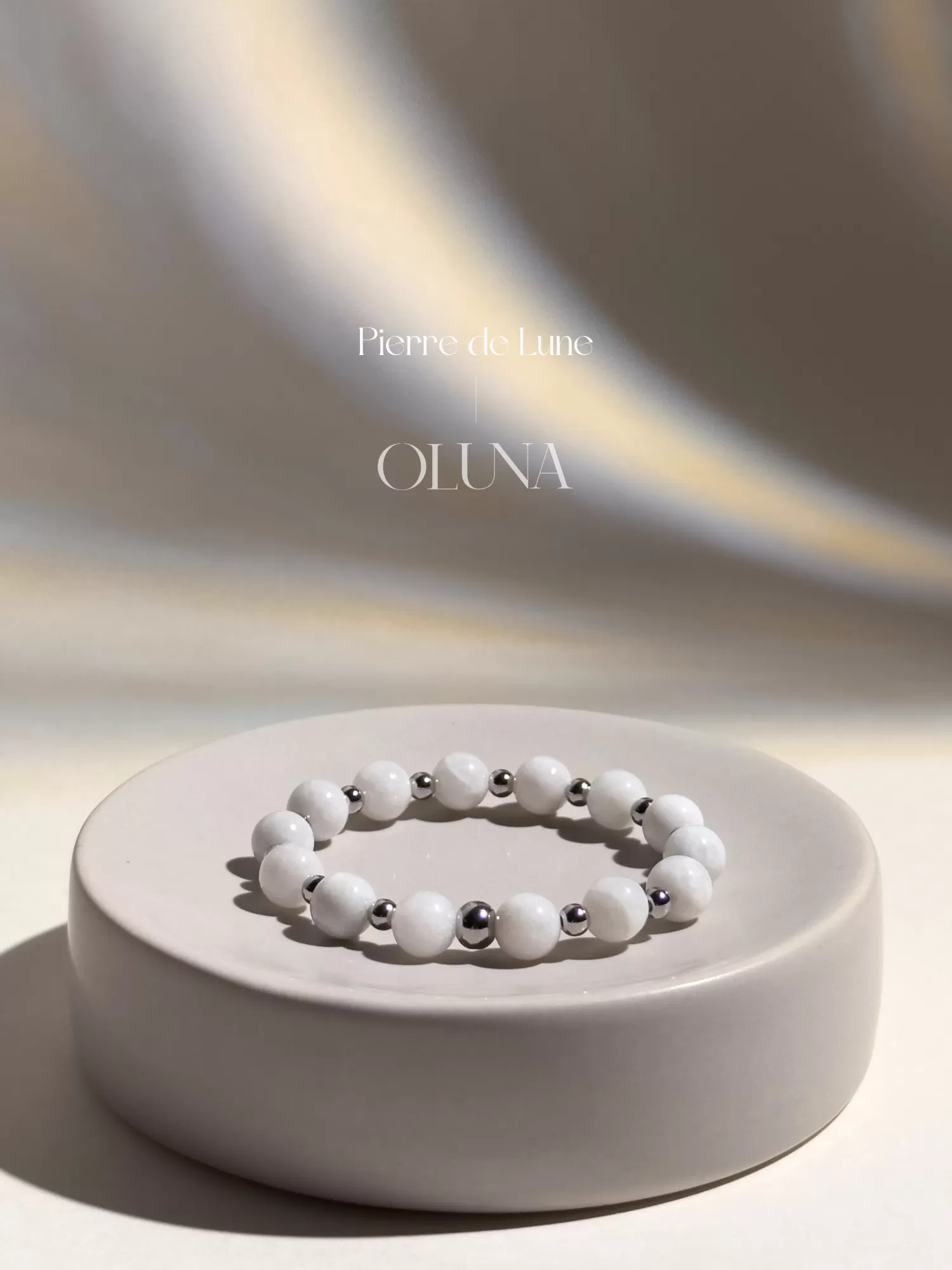 OLUNA|Bracelet Mia - Pierre de Lune 6/8mm|Bracelets collection Mia by OLUNA