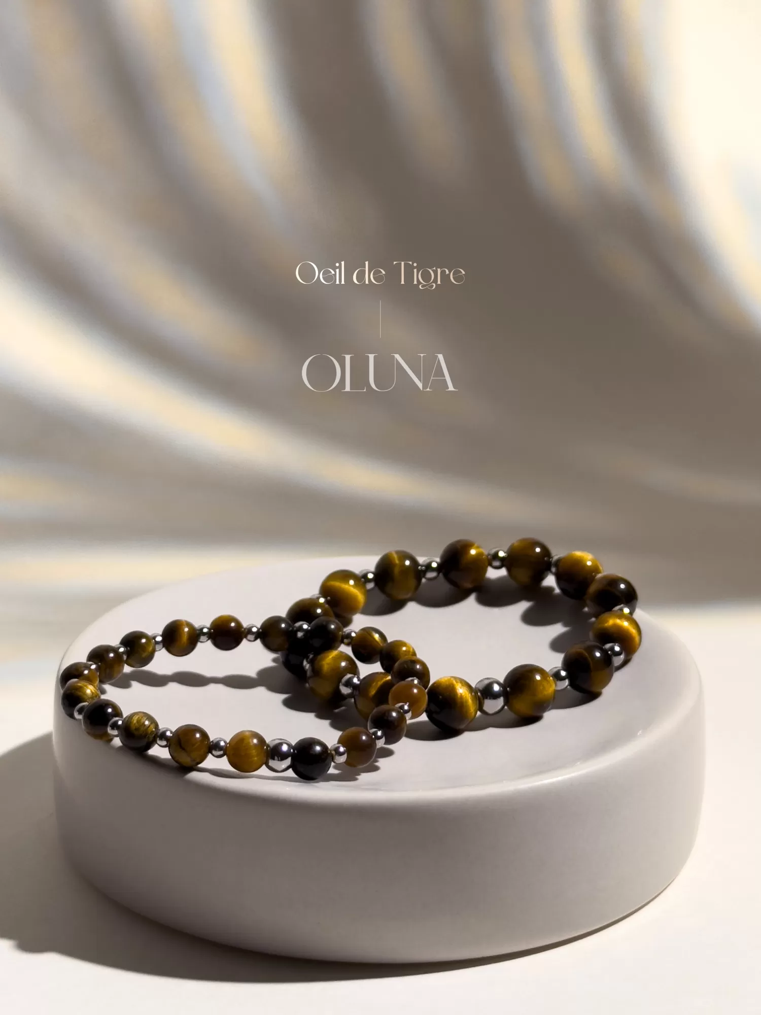 OLUNA|Bracelet Mia - Œil de Tigre 6/8mm|Bracelets collection Mia by OLUNA