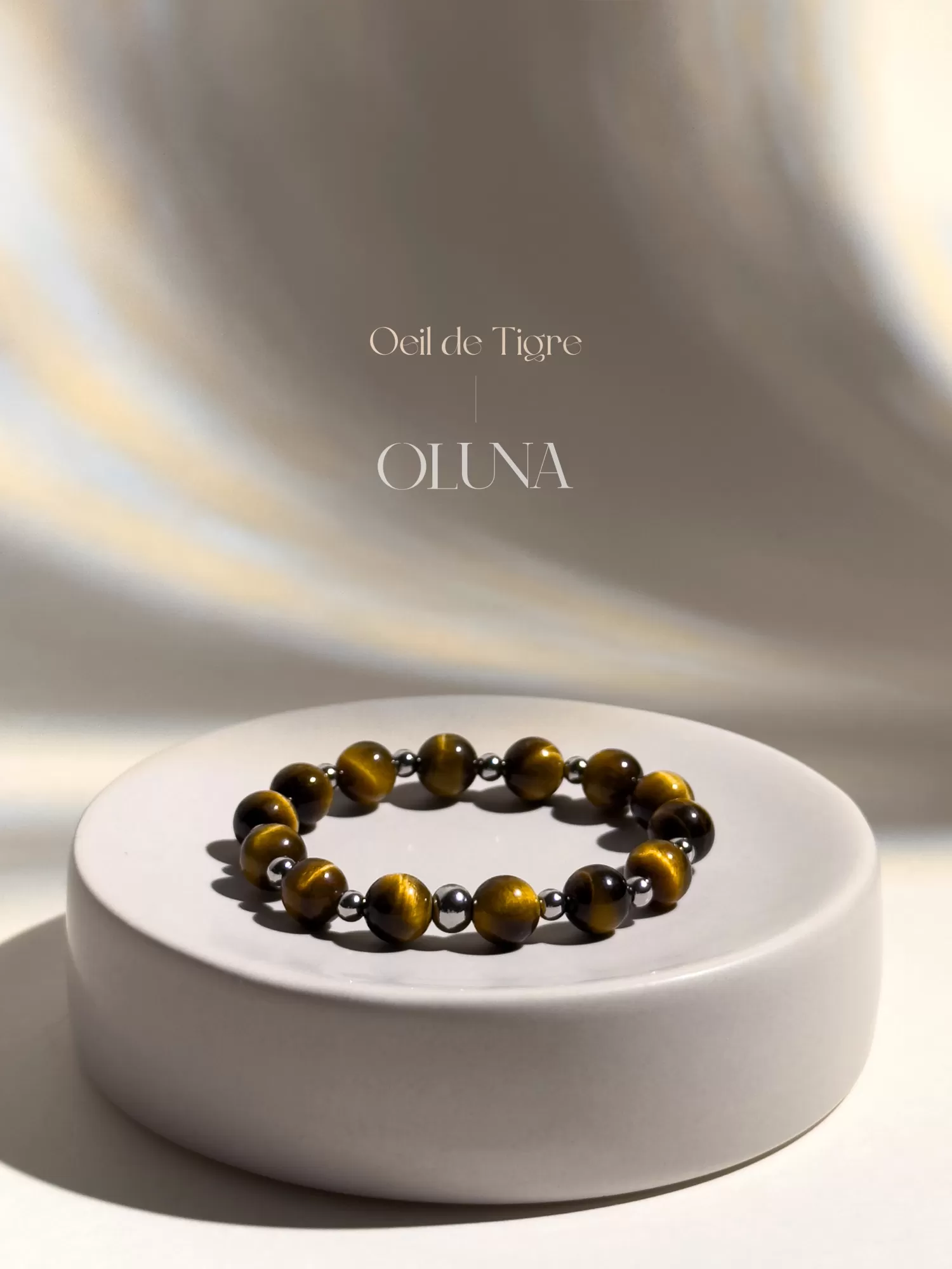 OLUNA|Bracelet Mia - Œil de Tigre 6/8mm|Bracelets collection Mia by OLUNA