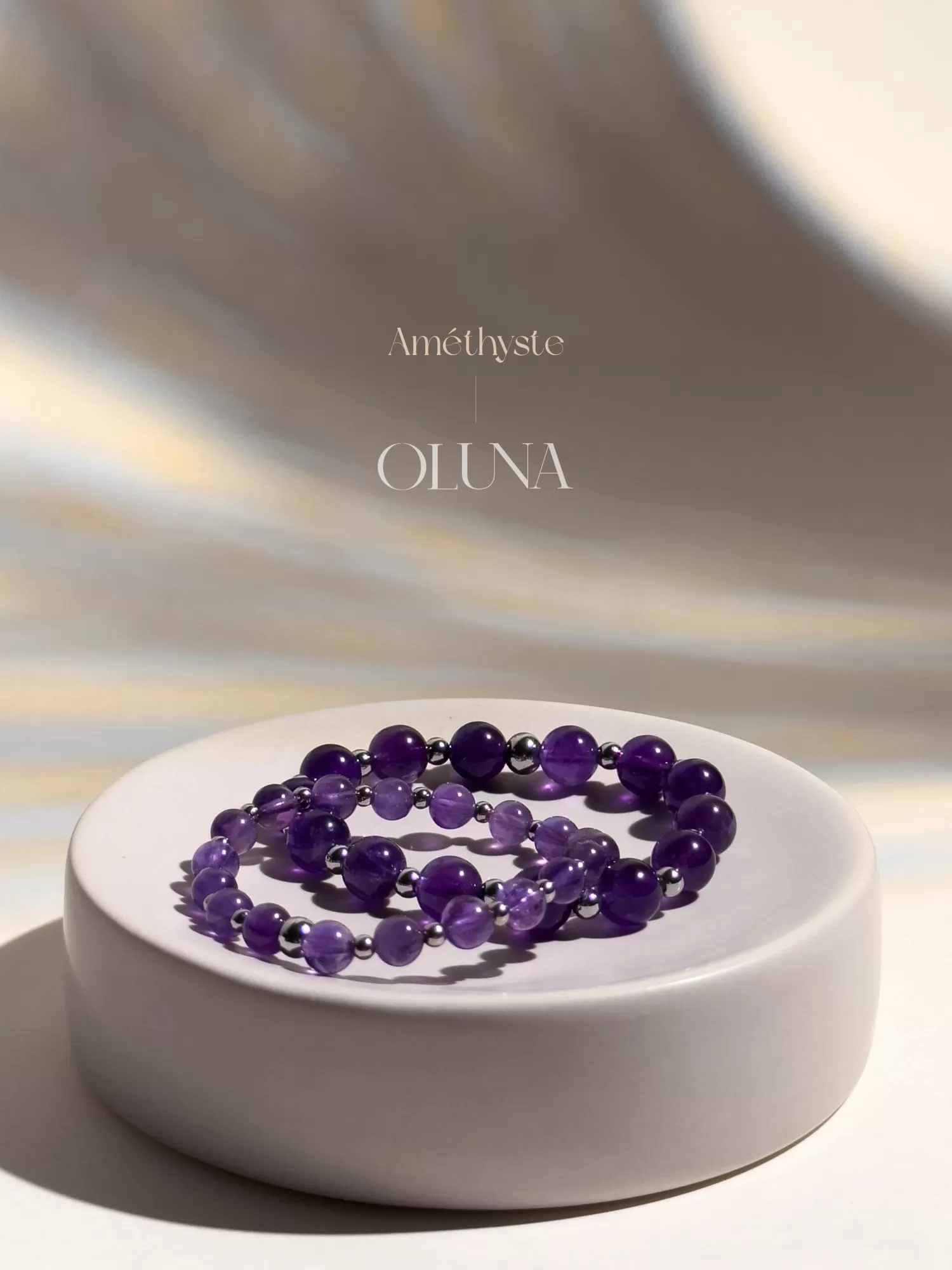 OLUNA|Bracelet Mia - Améthyste 6/8mm|Bracelets collection Mia by OLUNA