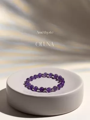 OLUNA|Bracelet Mia - Améthyste 6/8mm|Bracelets collection Mia by OLUNA
