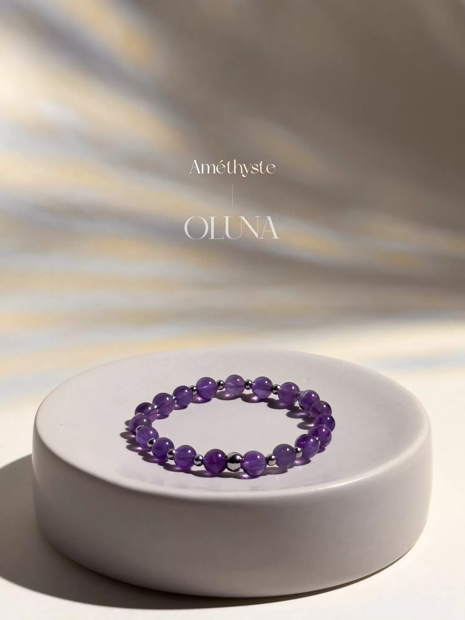 OLUNA|Bracelet Mia - Améthyste 6/8mm|Bracelets collection Mia by OLUNA