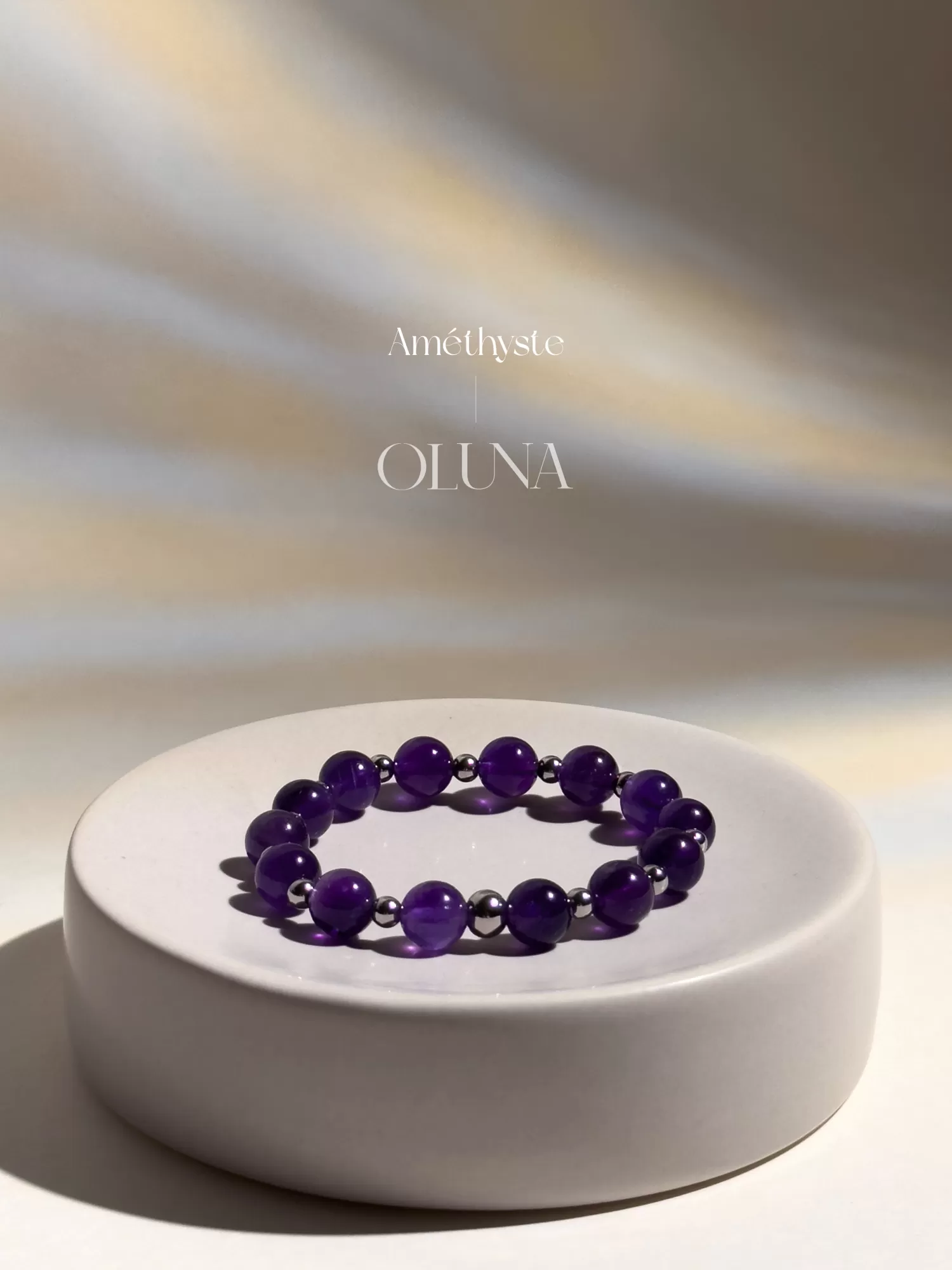 OLUNA|Bracelet Mia - Améthyste 6/8mm|Bracelets collection Mia by OLUNA