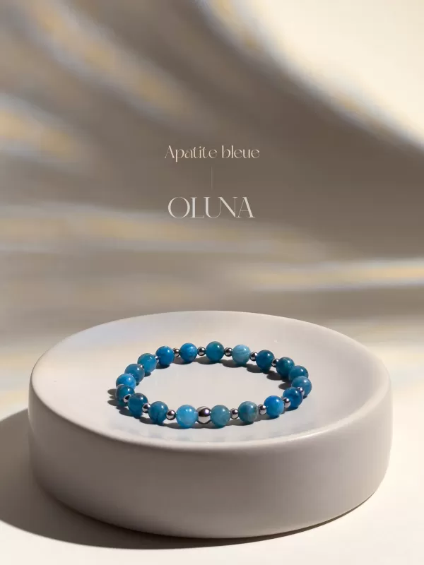 OLUNA|Bracelet Mia - Apatite Bleue 6/8mm|Bracelets collection Mia by OLUNA