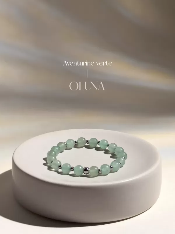 OLUNA|Bracelet Mia - Aventurine Verte 6/8mm|Bracelets collection Mia by OLUNA