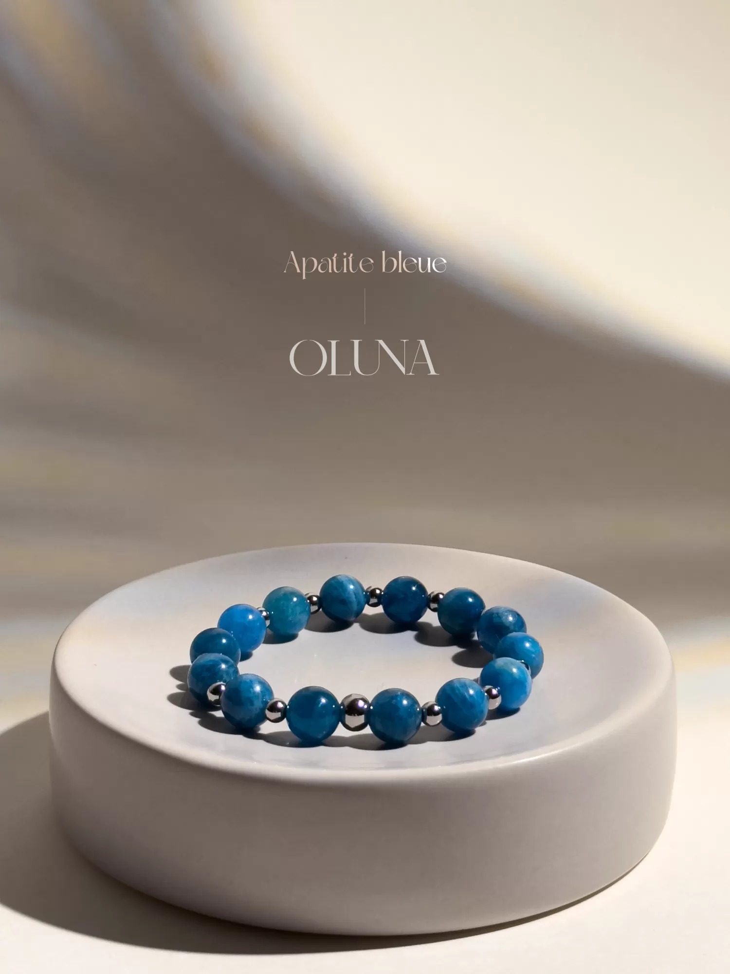 OLUNA|Bracelet Mia - Apatite Bleue 6/8mm|Bracelets collection Mia by OLUNA