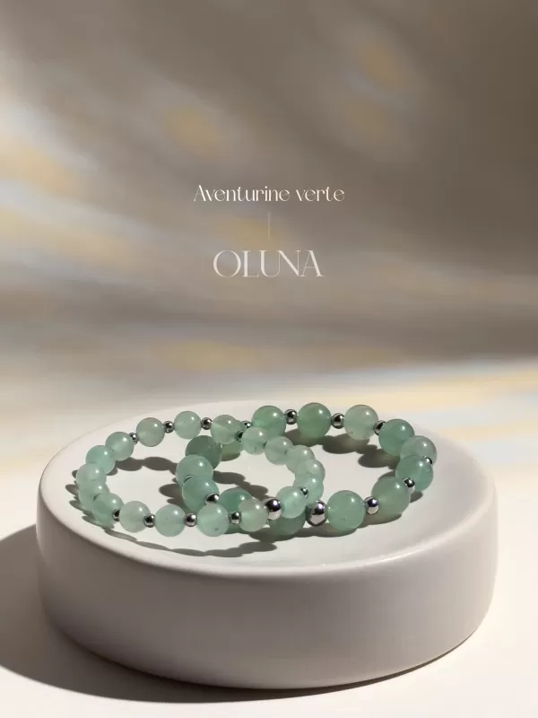 OLUNA|Bracelet Mia - Aventurine Verte 6/8mm|Bracelets collection Mia by OLUNA