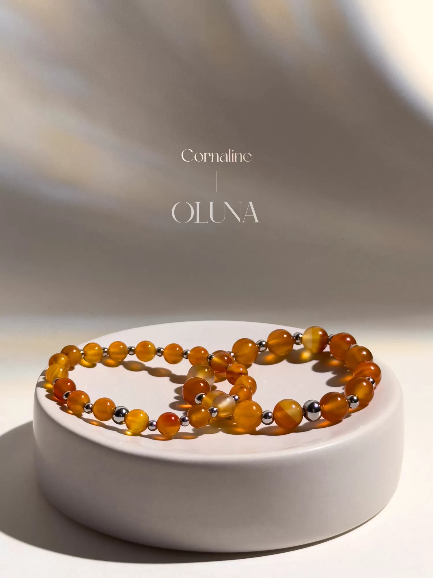 OLUNA|Bracelet Mia - Cornaline 6/8mm|Bracelets collection Mia by OLUNA