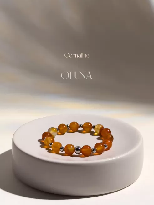 Bracelet Mia - Cornaline 6/8mm