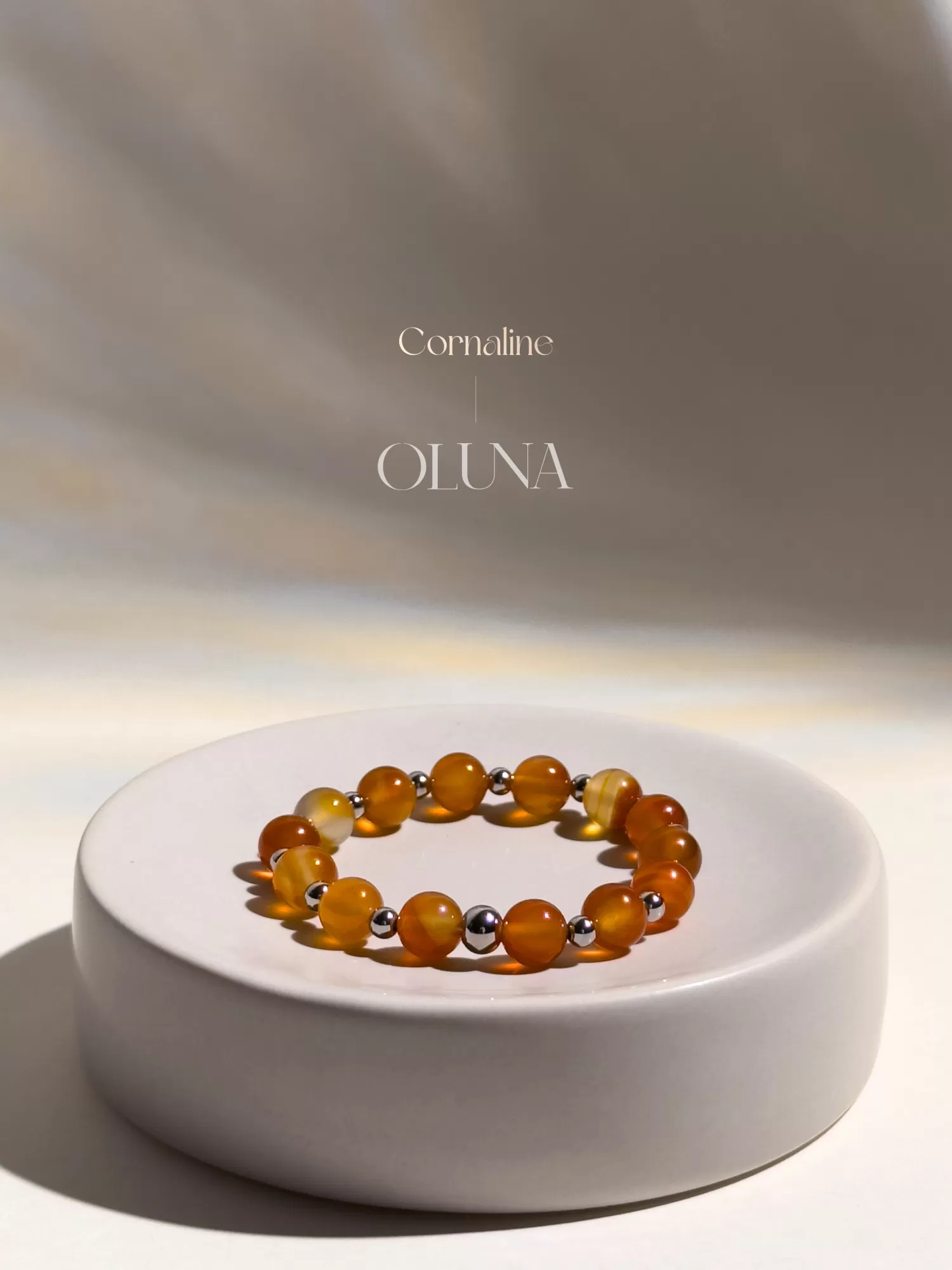 OLUNA|Bracelet Mia - Cornaline 6/8mm|Bracelets collection Mia by OLUNA