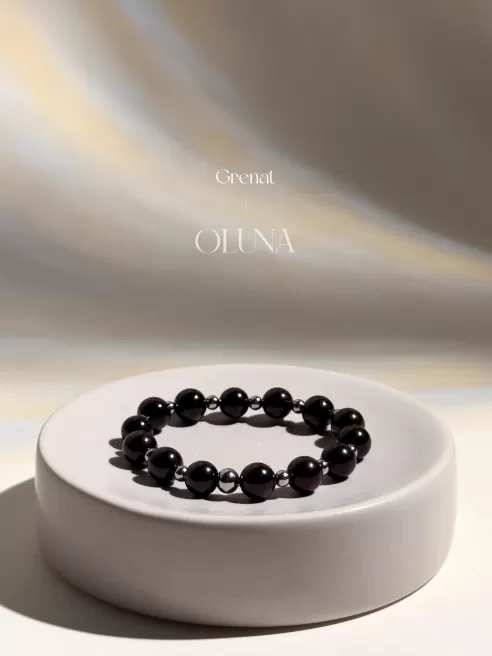 Bracelet Mia - Grenat 6/8mm