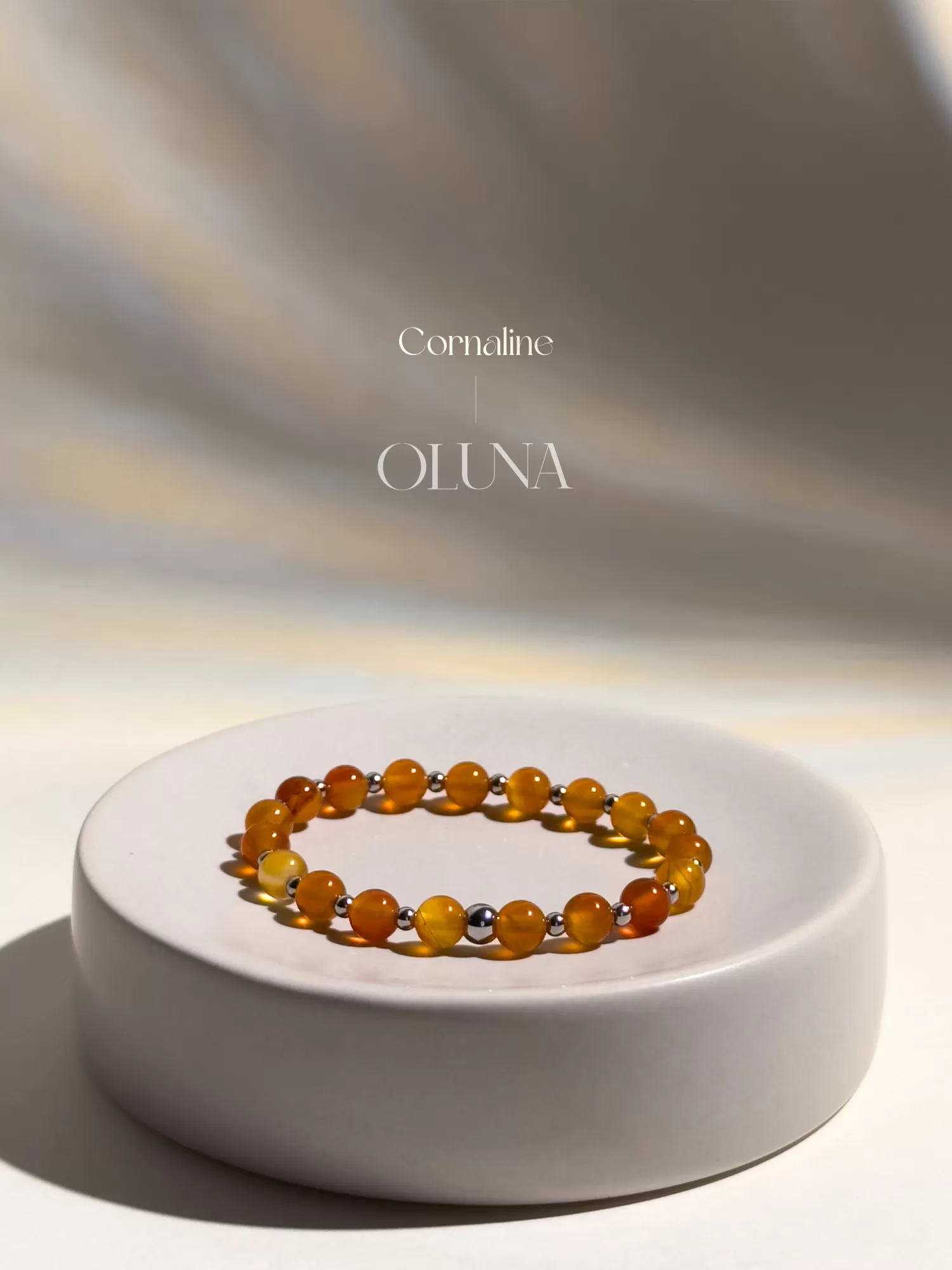 OLUNA|Bracelet Mia - Cornaline 6/8mm|Bracelets collection Mia by OLUNA