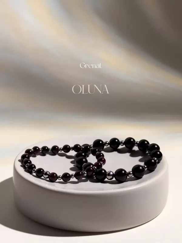 OLUNA|Bracelet Mia - Grenat 6/8mm|Bracelets collection Mia by OLUNA