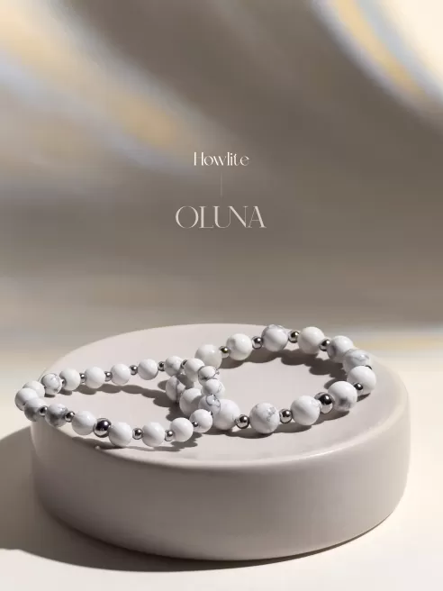 Bracelet Mia - Howlite 6/8mm