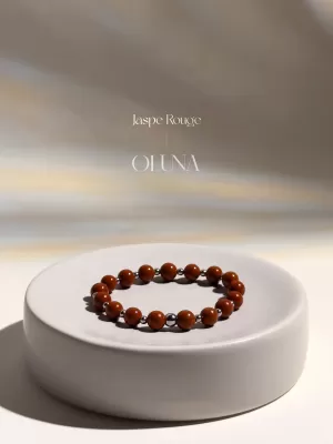 OLUNA|Bracelet Mia - Jaspe Rouge 6/8mm|Bracelets collection Mia by OLUNA