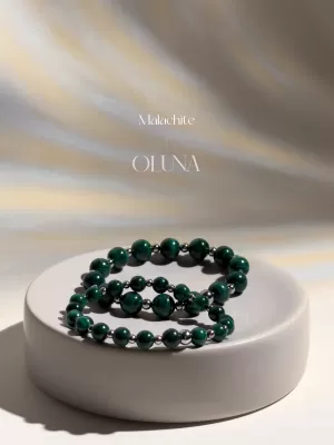 Bracelet Mia - Malachite 6/8mm