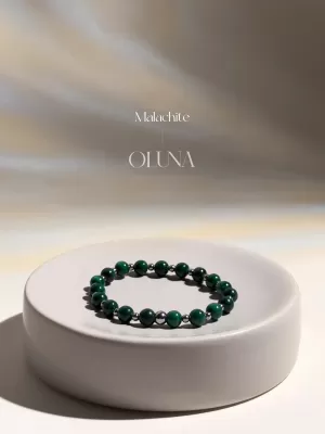 OLUNA|Bracelet Mia - Malachite 6/8mm|Bracelets collection Mia by OLUNA