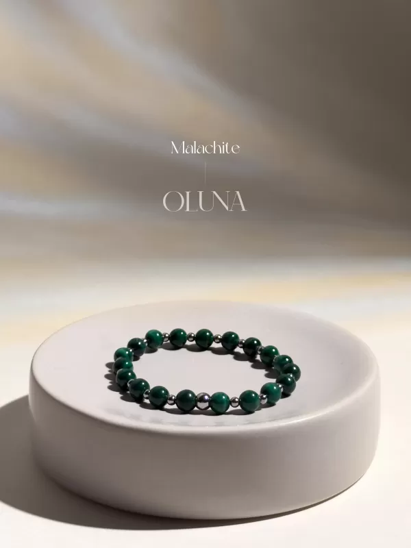 Bracelet Mia - Malachite 6/8mm