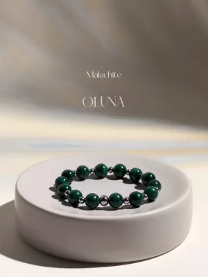 Bracelet Mia - Malachite 6/8mm