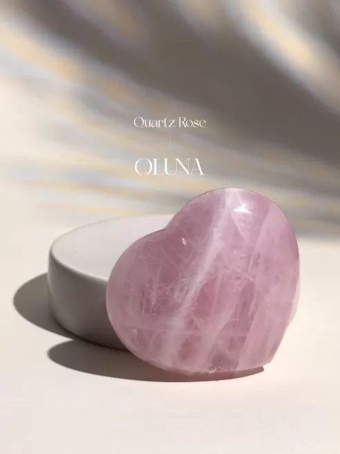 Cœur en Quartz Rose 7-8cm