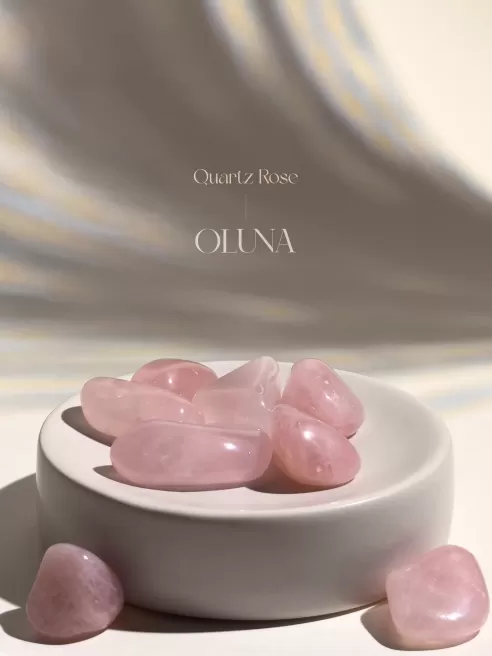 Pierre roulée en Quartz Rose