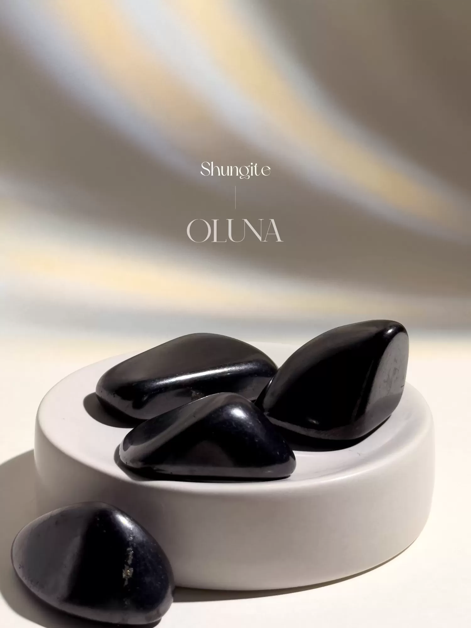 OLUNA|Pierre roulée en Shungite|OLUNA