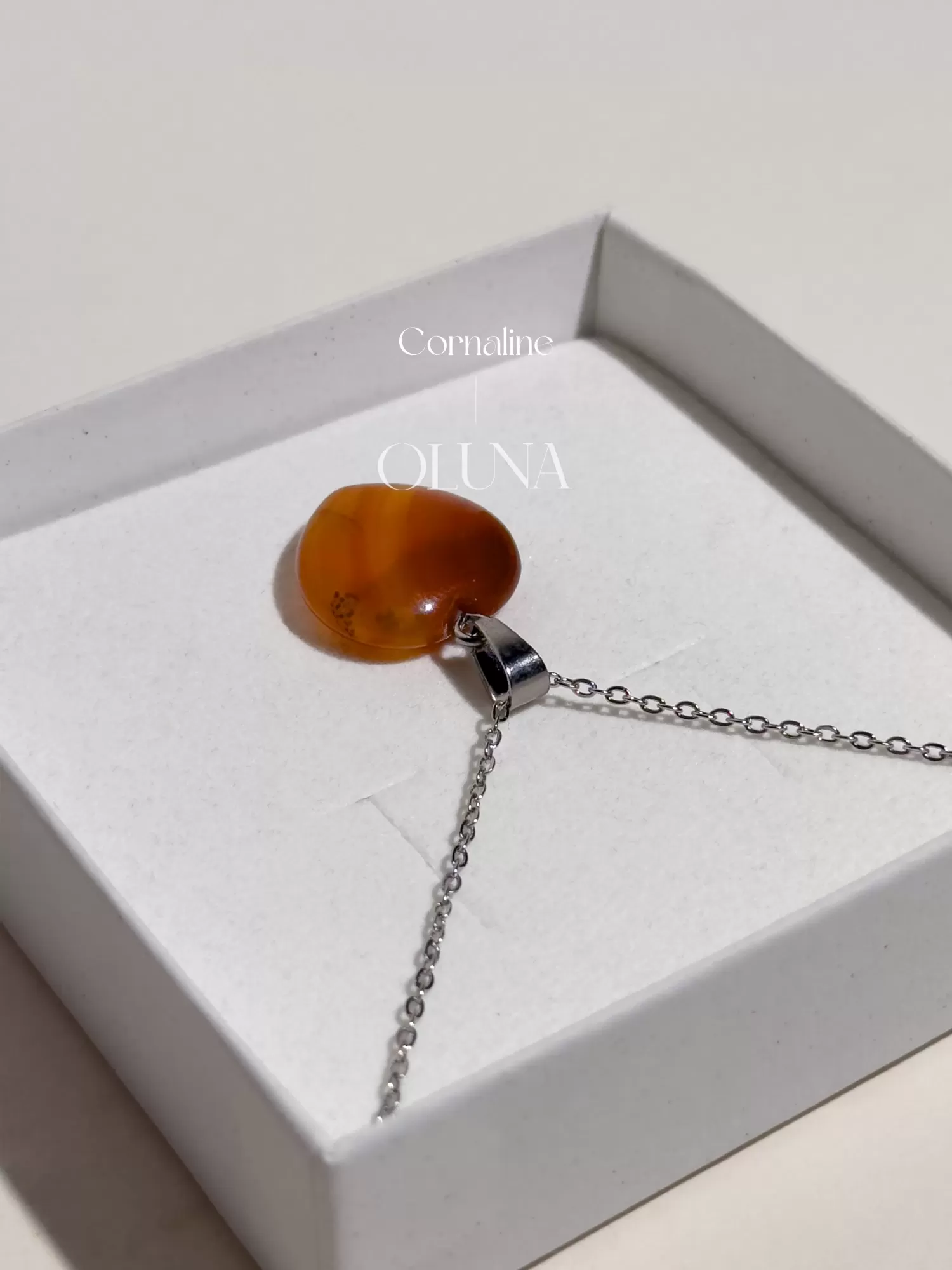 OLUNA|Pendentif cœur - Cornaline|Pendentifs cœurs