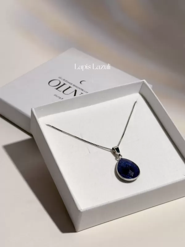 Pendentif Elina - Lapis Lazuli - Argent 925 Rhodié_Pendentifs Elina - Argent 925_OLUNA_