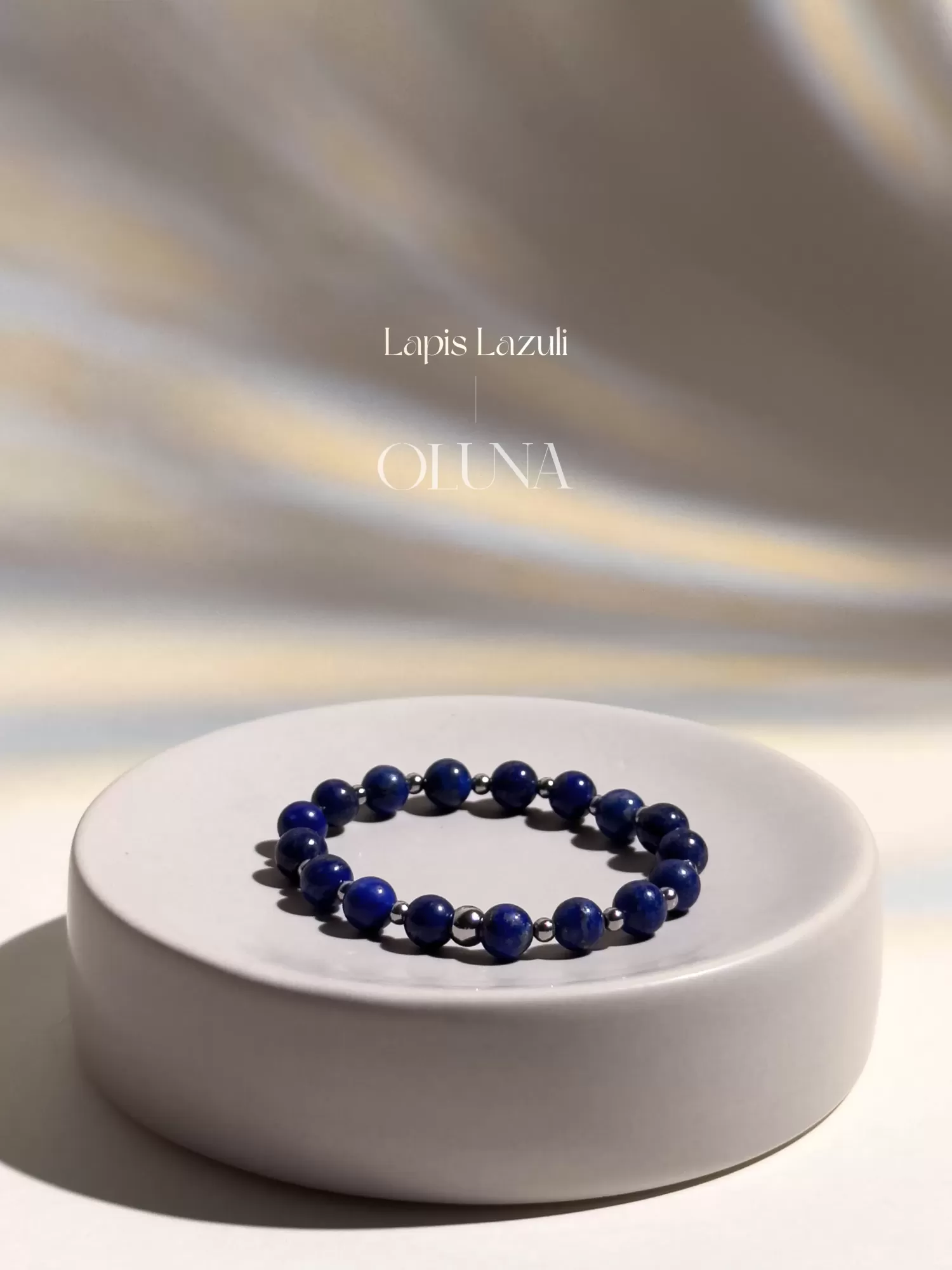 OLUNA|Bracelet Mia - Lapis Lazuli 6/8mm|Bracelets collection Mia by OLUNA