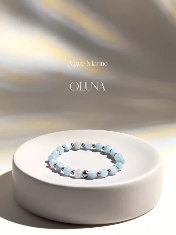 Bracelet Mia - Aigue Marine 6/8mm