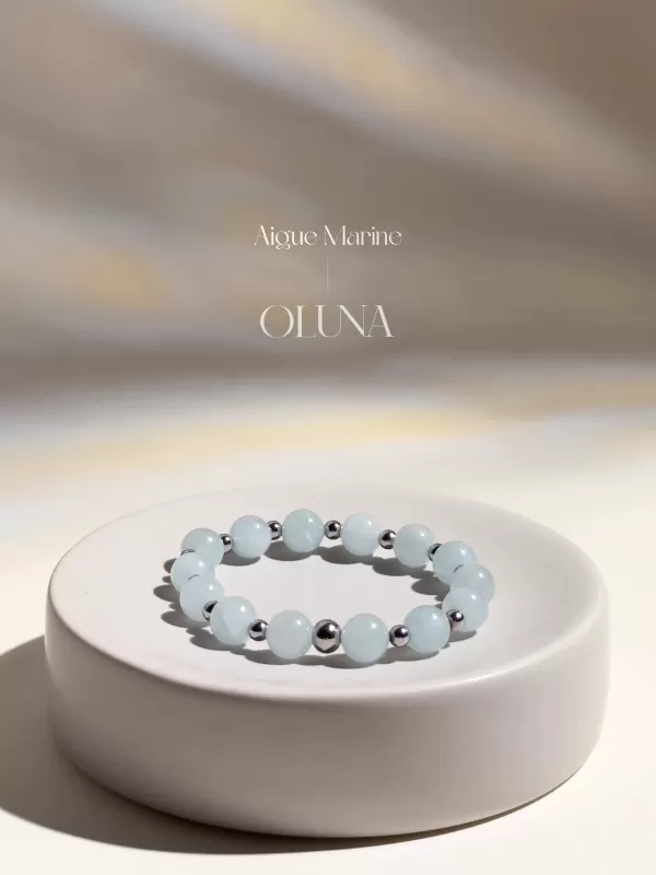 Bracelet Mia - Aigue Marine 6/8mm