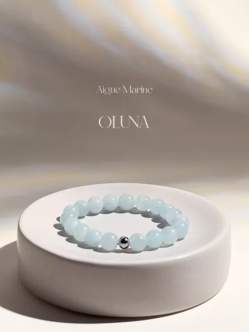 OLUNA|Bracelet Victoria - Apatite Bleue 6/8mm|Bracelets collection Victoria by OLUNA