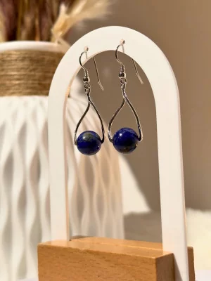 Boucles d'oreilles Lapis Lazuli Anna - Argent 925