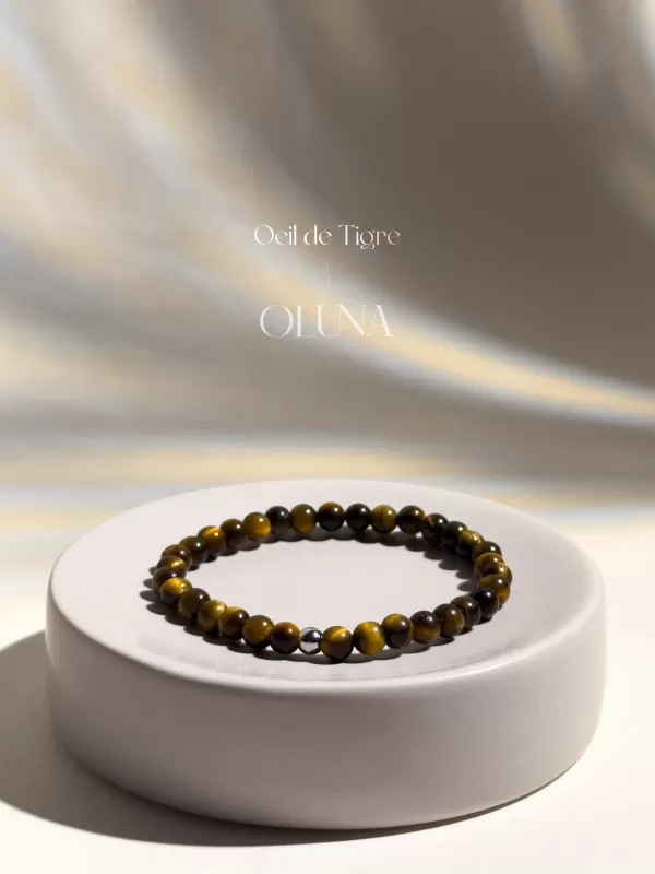 OLUNA|Bracelet Victoria - Œil de Tigre 6/8mm|Bracelets collection Victoria by OLUNA