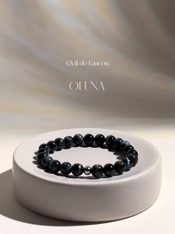 OLUNA|Bracelet Victoria - Œil de Faucon 6/8mm|Bracelets collection Victoria by OLUNA