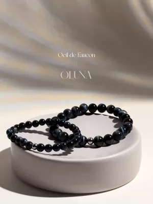 OLUNA|Bracelet Victoria - Œil de Faucon 6/8mm|Bracelets collection Victoria by OLUNA
