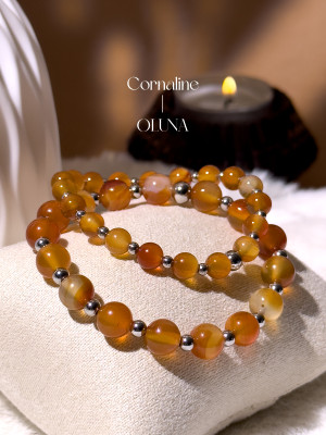 Bracelet Mia - Cornaline 6/8mm_Bracelets Mia_OLUNA_