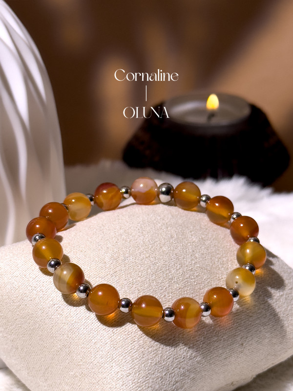 Bracelet Mia - Cornaline 6/8mm_Bracelets Mia_OLUNA_