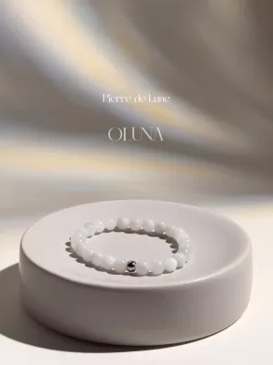 OLUNA|Bracelet Victoria - Pierre de Lune 6/8mm|Bracelets collection Victoria by OLUNA