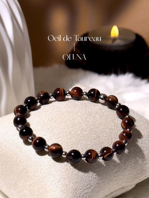 Bracelet Oeil de Taureau Mia - Pierre de stabilité