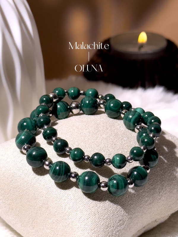 Bracelet Mia - Malachite 6/8mm_Bracelets Mia_OLUNA_