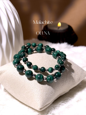 Bracelet Mia - Malachite 6/8mm_Bracelets Mia_OLUNA_