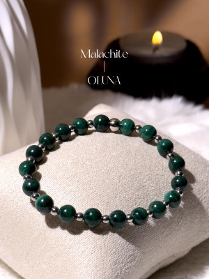Bracelet Mia - Malachite 6/8mm_Bracelets Mia_OLUNA_